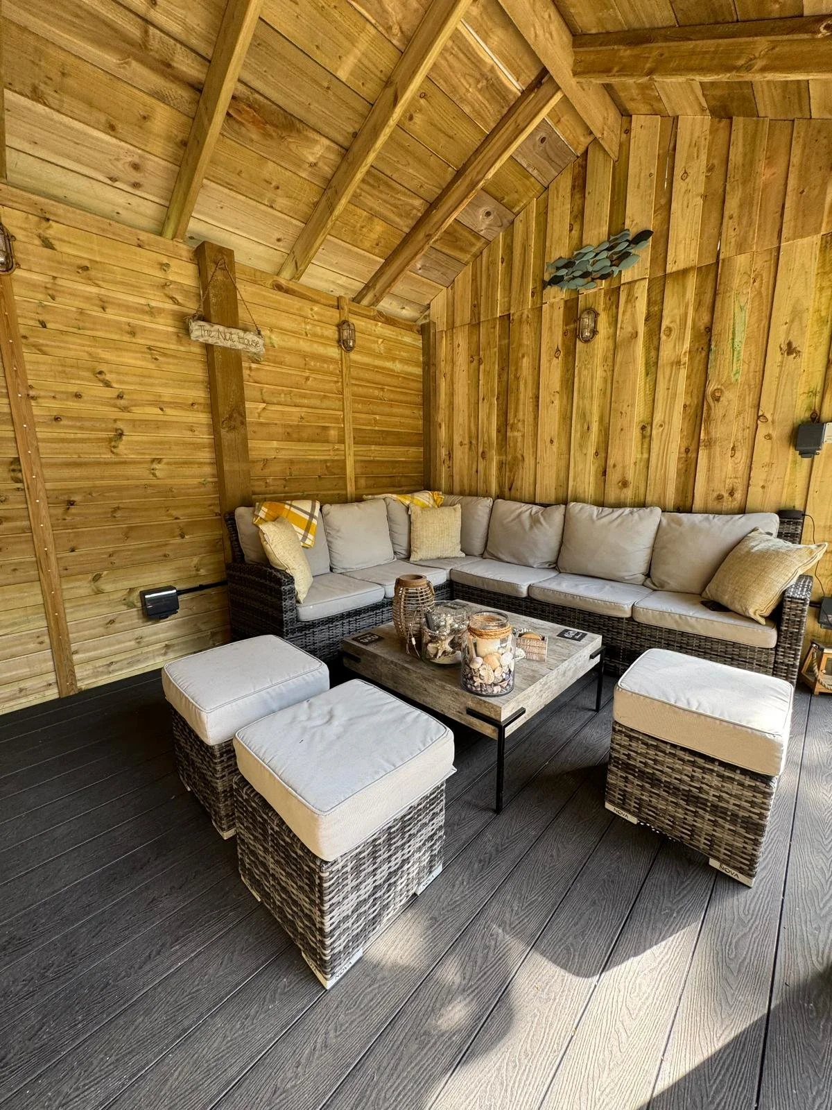Sheltered seating area