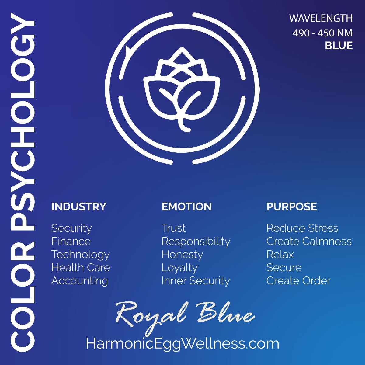 Harmonic Egg Light Therapy - Dark Blue