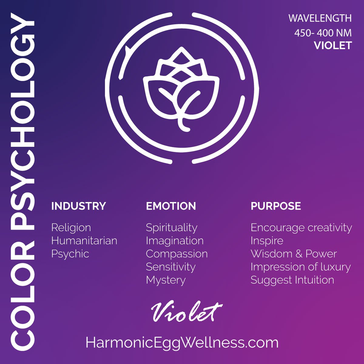 Harmonic Egg Light Therapy - Purple