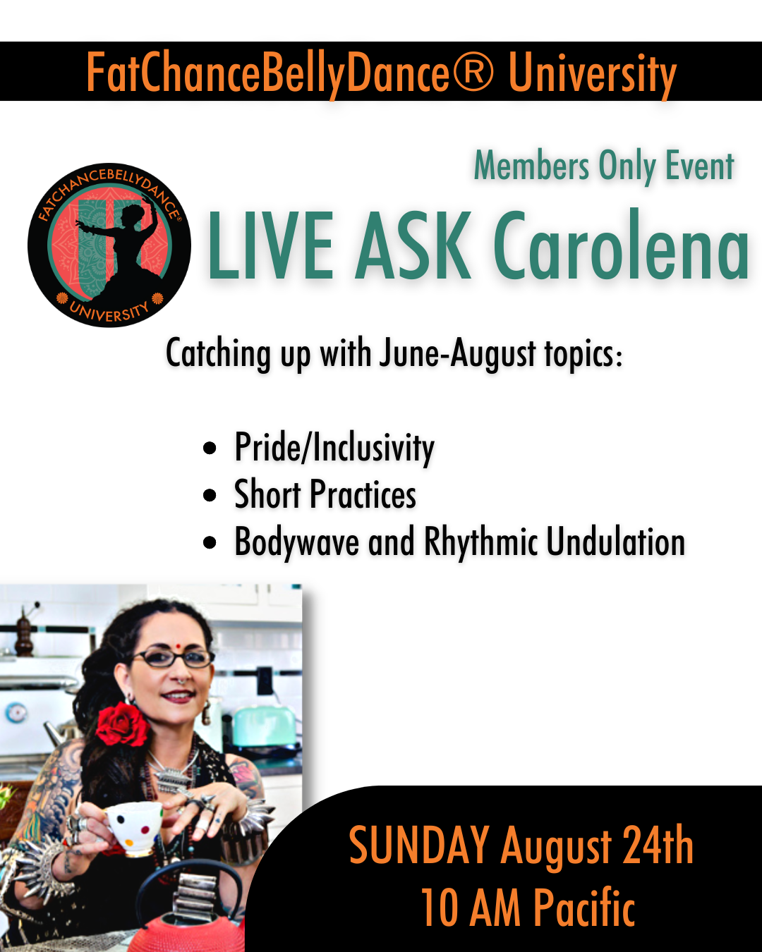 LIVE Ask Carolena August 2025