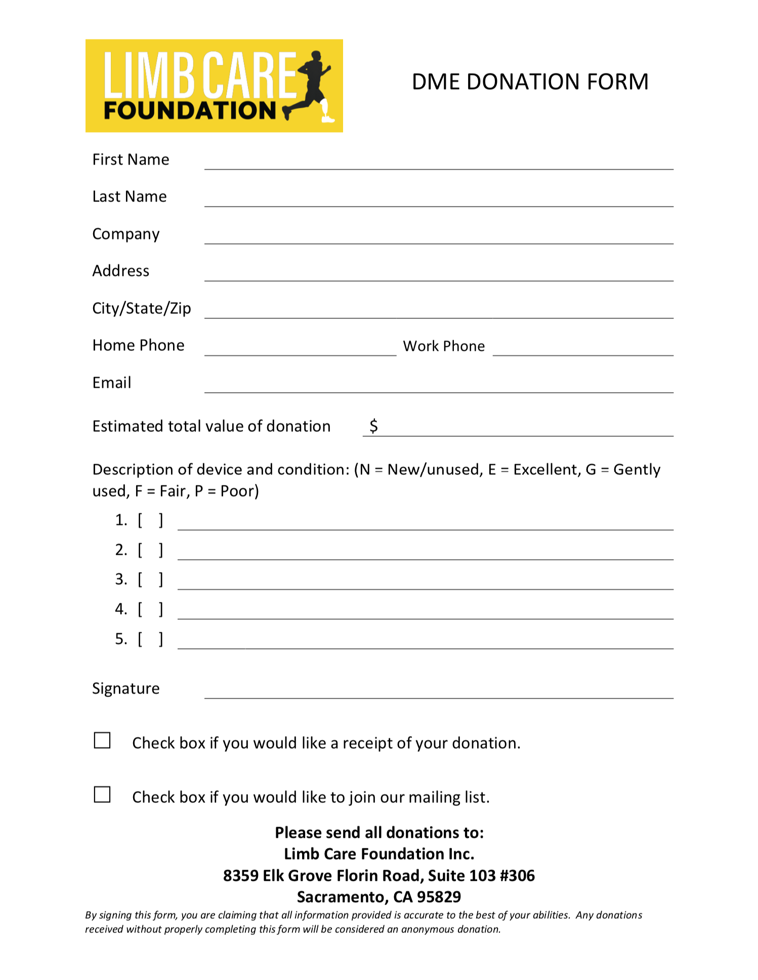 Click form to download