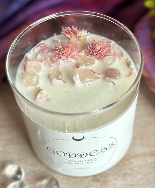 Goddess soy candle crystals anf flowers.jpeg