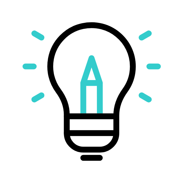 Animated icon of creative idea