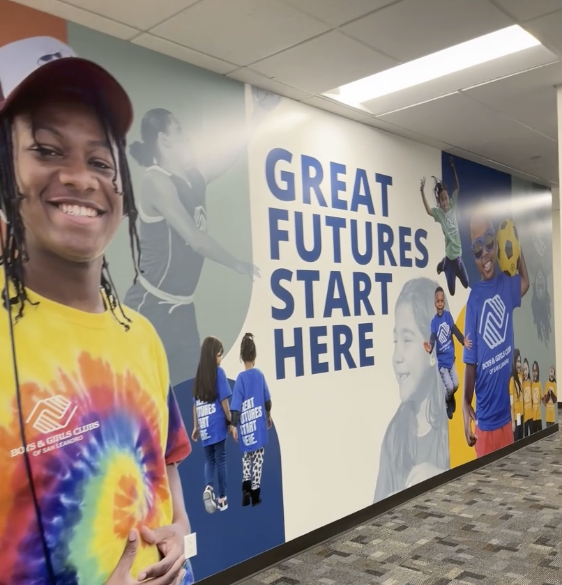 Boys and Girls Club of San Leandro - Mission Wall Installation