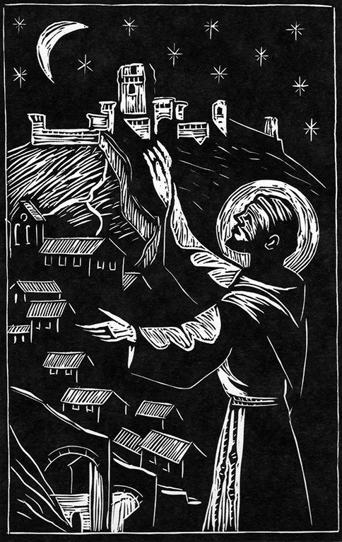 Sorella Luna e le Stelle 25x35