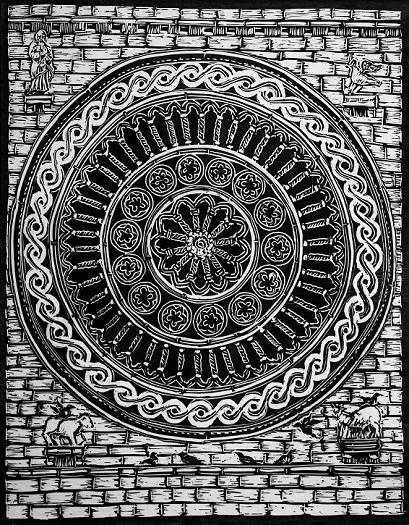 Rosone - Basilica di San Francesco 30x40