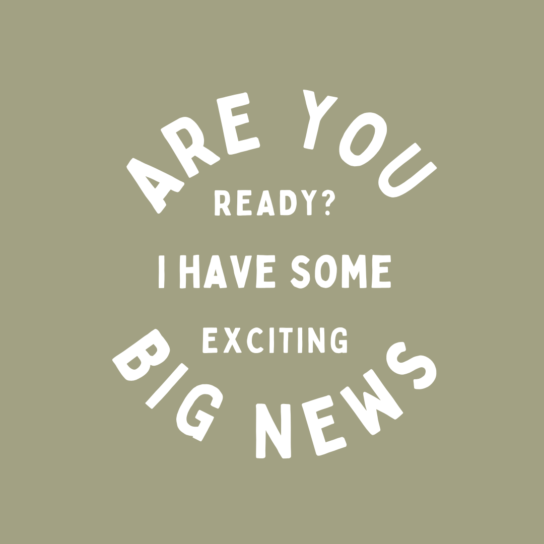 Are you ready for some exciting news?