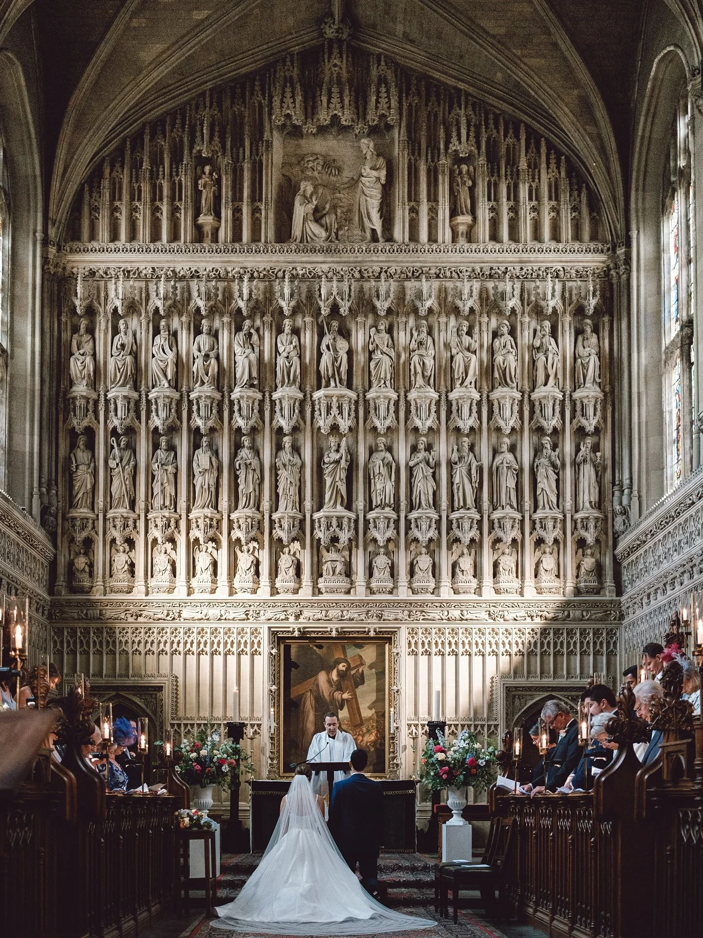 What an amazing backdrop for a wedding ceremony in Oxford!
Lefteris and Gemma&rsquo;s wedding ceremony at the chapel at Magdalen College, Oxford. 

@magdalenoxford #oxford #oxfordcollegewedding #oxforduniwedding #wedding #weddingphotography #oxfordsh