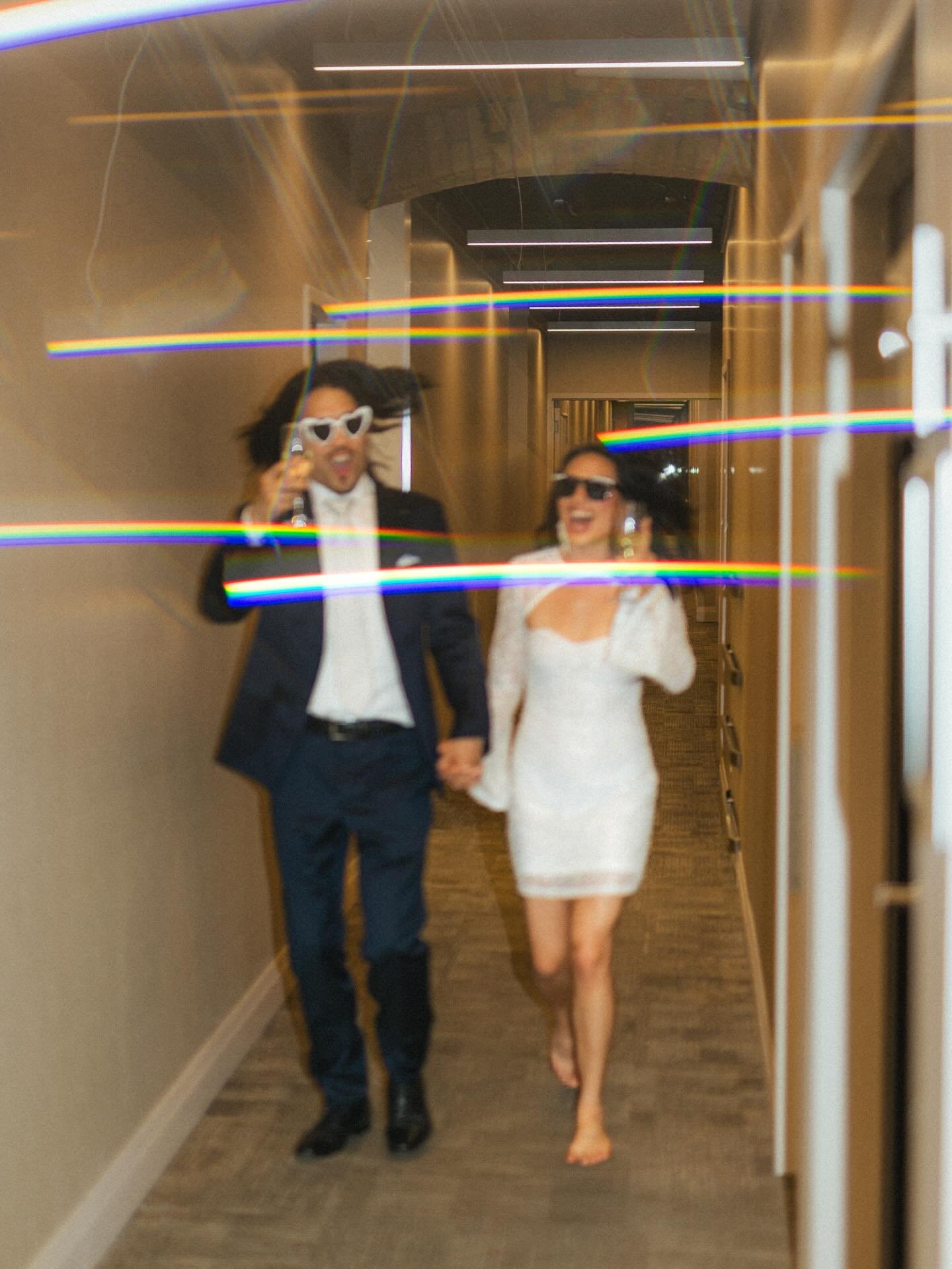 Not every wedding moment needs to be perfectly still.

Some are meant to be a little blurry, a little wild, and full of laughter. Running through hallways, sunglasses on, hearts racing&mdash;this is what it looks like when love doesn&rsquo;t take its