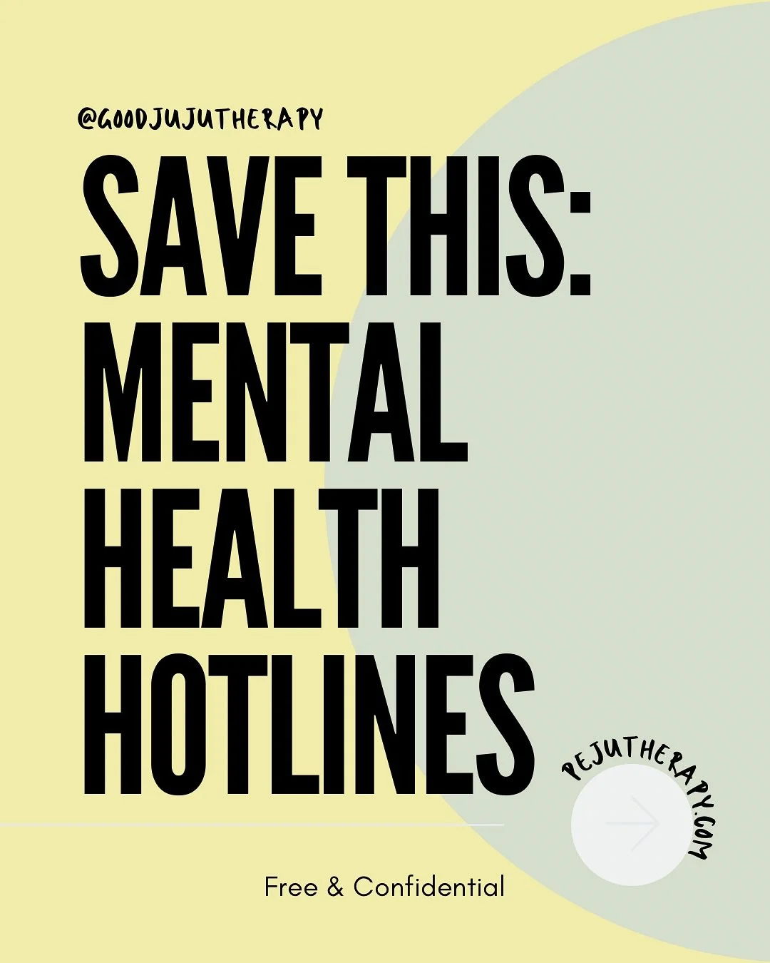 Feeling low? You&rsquo;re not alone. Save these mental health hotlines. Reaching out is a sign of wisdom and strength. Save &amp; share &mdash; it might help someone today. #mentalhealthsupport #mentalhealthawareness #mentalhealthhotlines #depression
