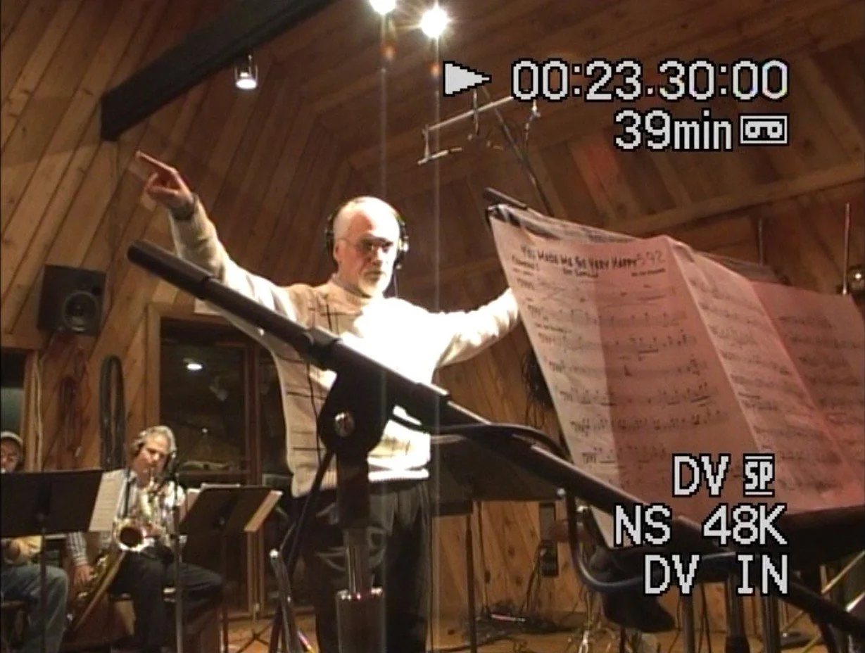 Jeff Steinberg conducting my 2009 "You Ought To Be Havin' Fun!" recording session.