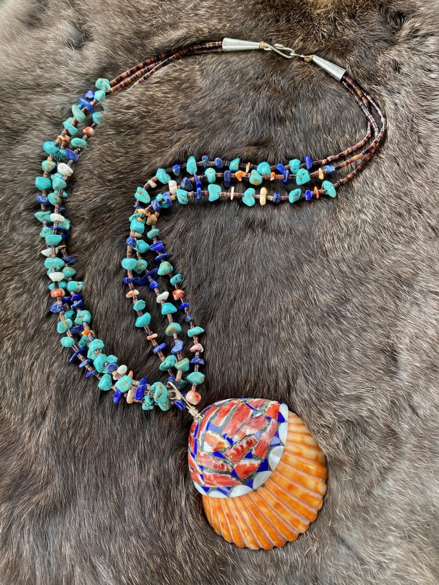Native American Jewelry Necklace C4439G - Adobe Gallery, Santa Fe