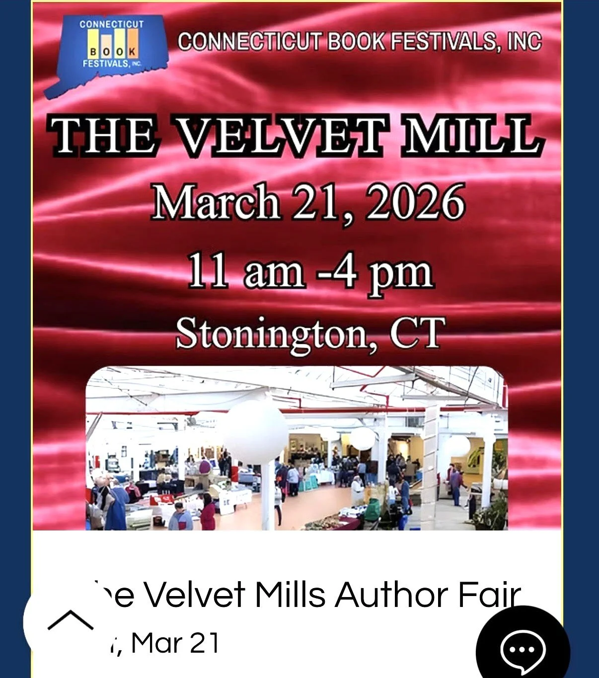 Book Signing at the VELVET MILL