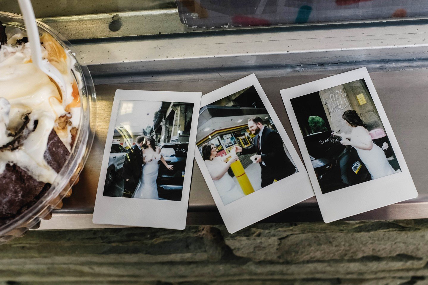 We had private vows at the courthouse.

We had one of my very favorite officiants.

We had fun instant film.

We had ice cream.

We are doing it up right.
