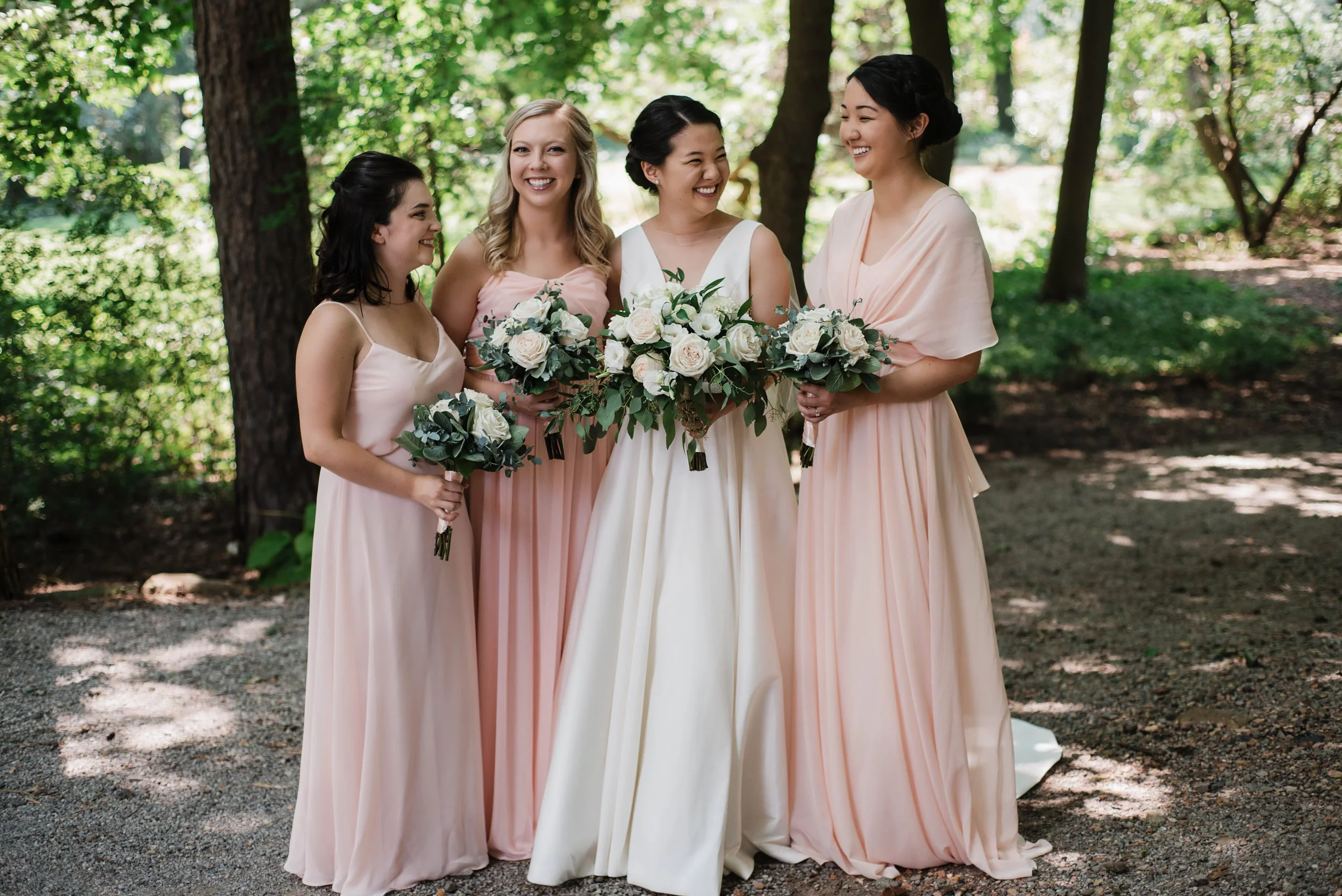Bridesmaids, wedding at The Hyeholde