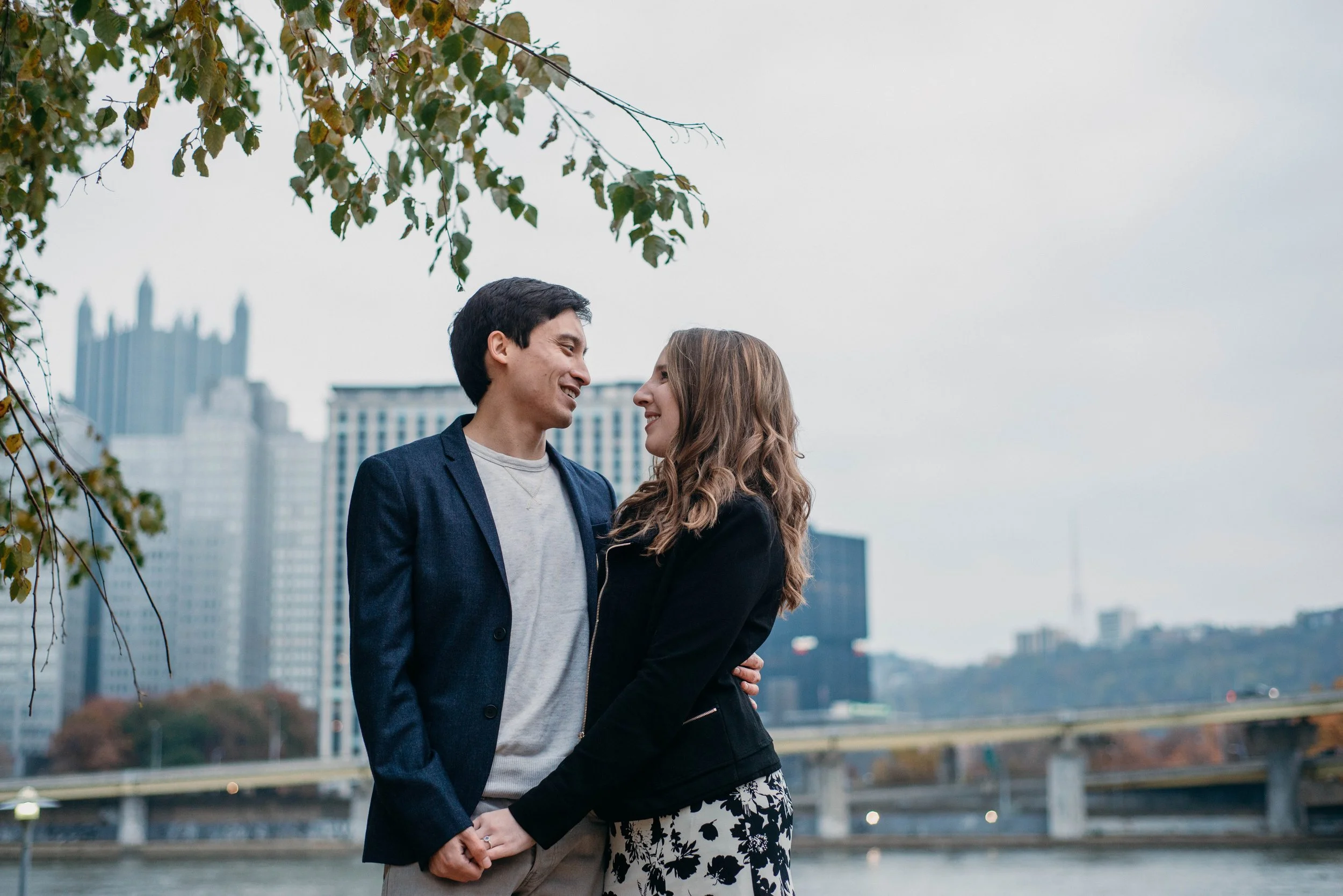 engagement session pittsburgh north shore