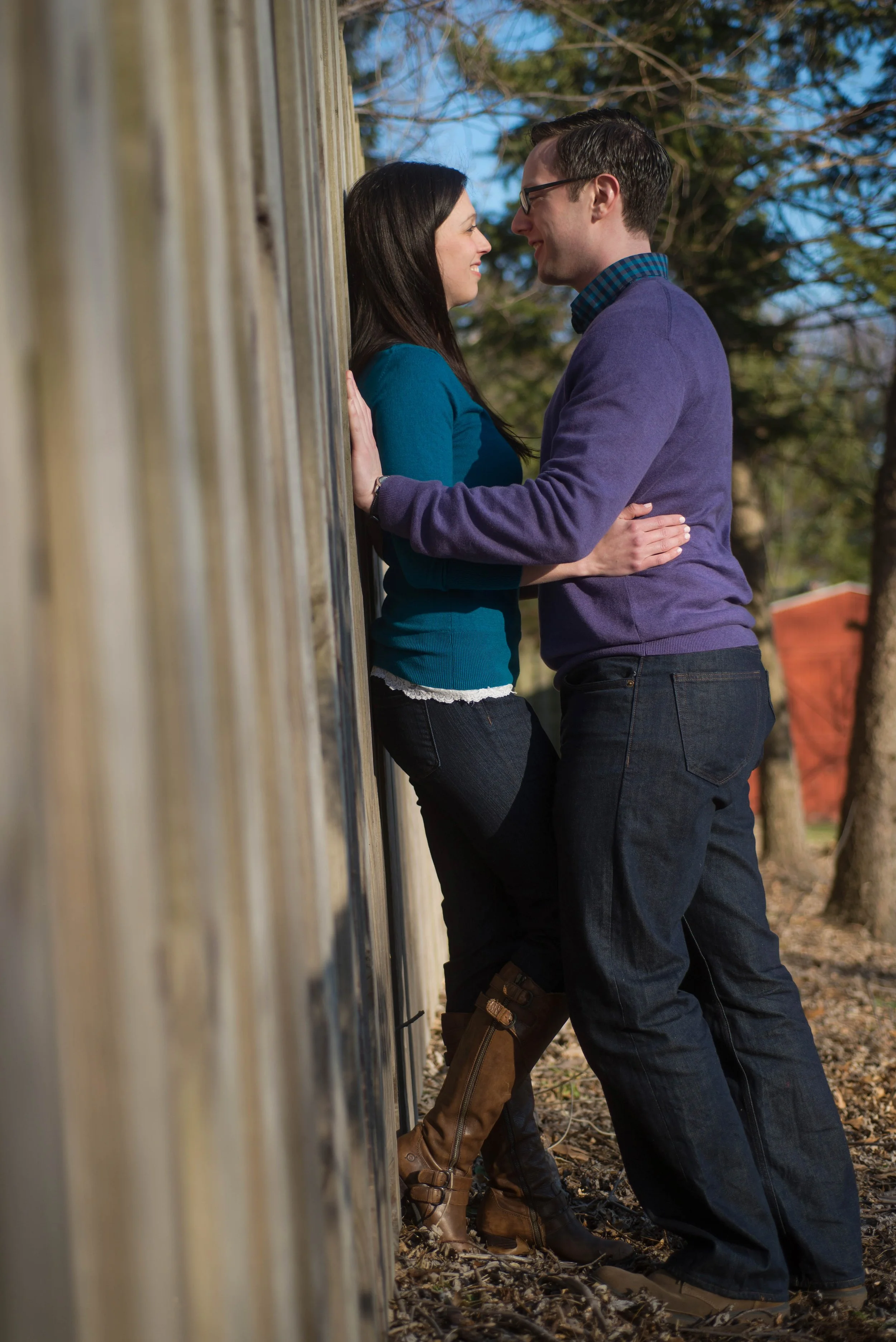 engagement session at home