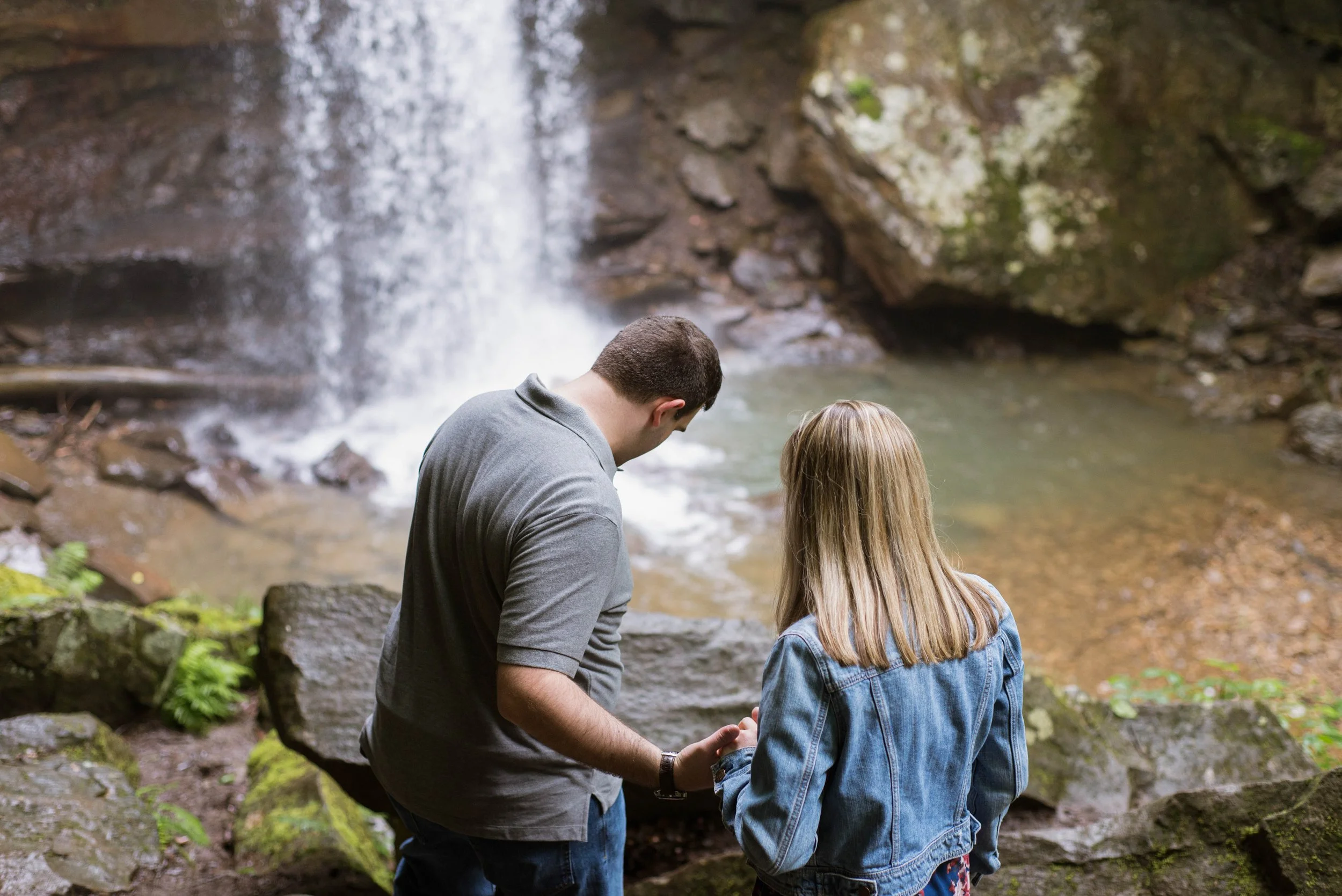 engagement session cucumber falls ohiopyle