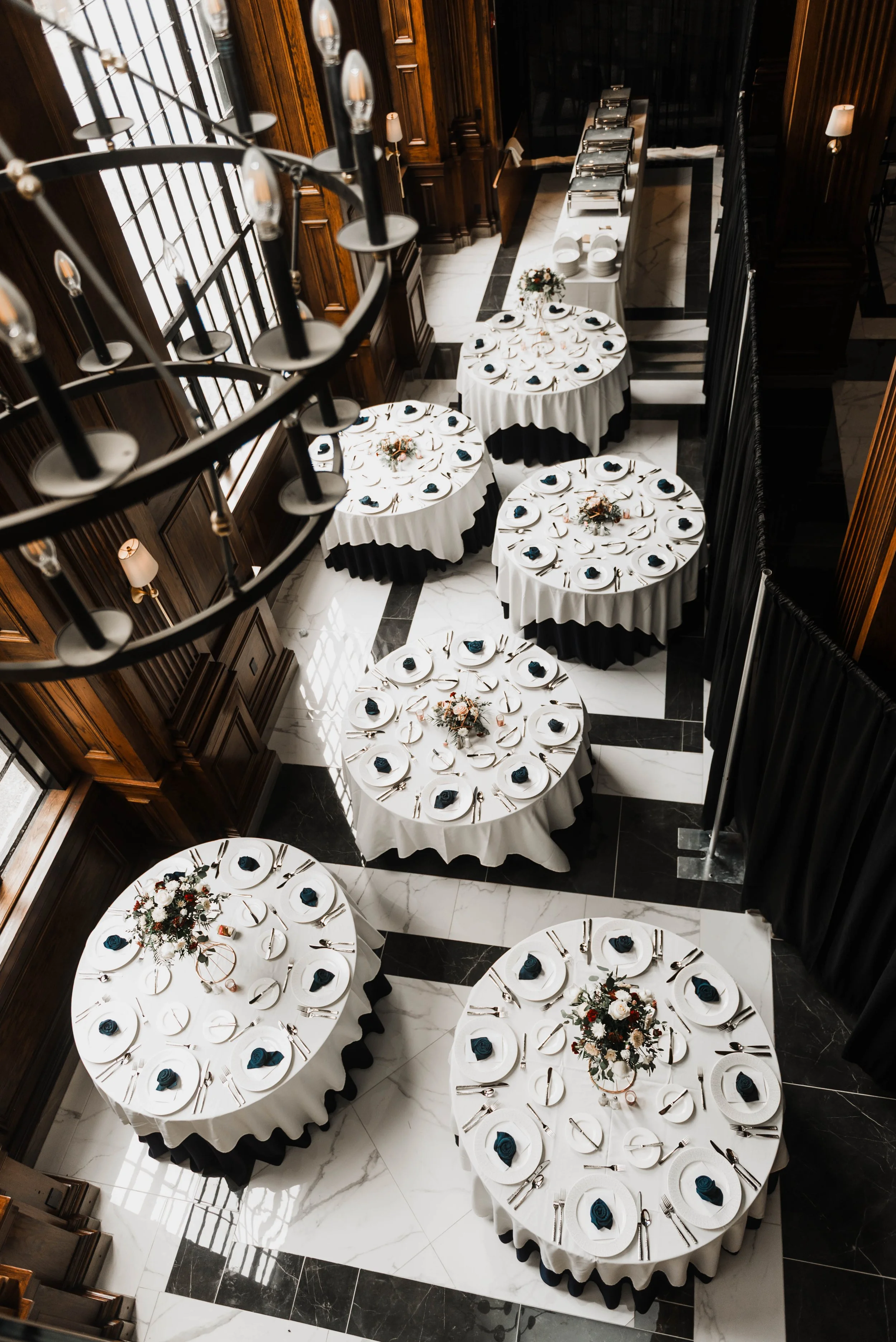 Wedding tables at Hotel Monaco