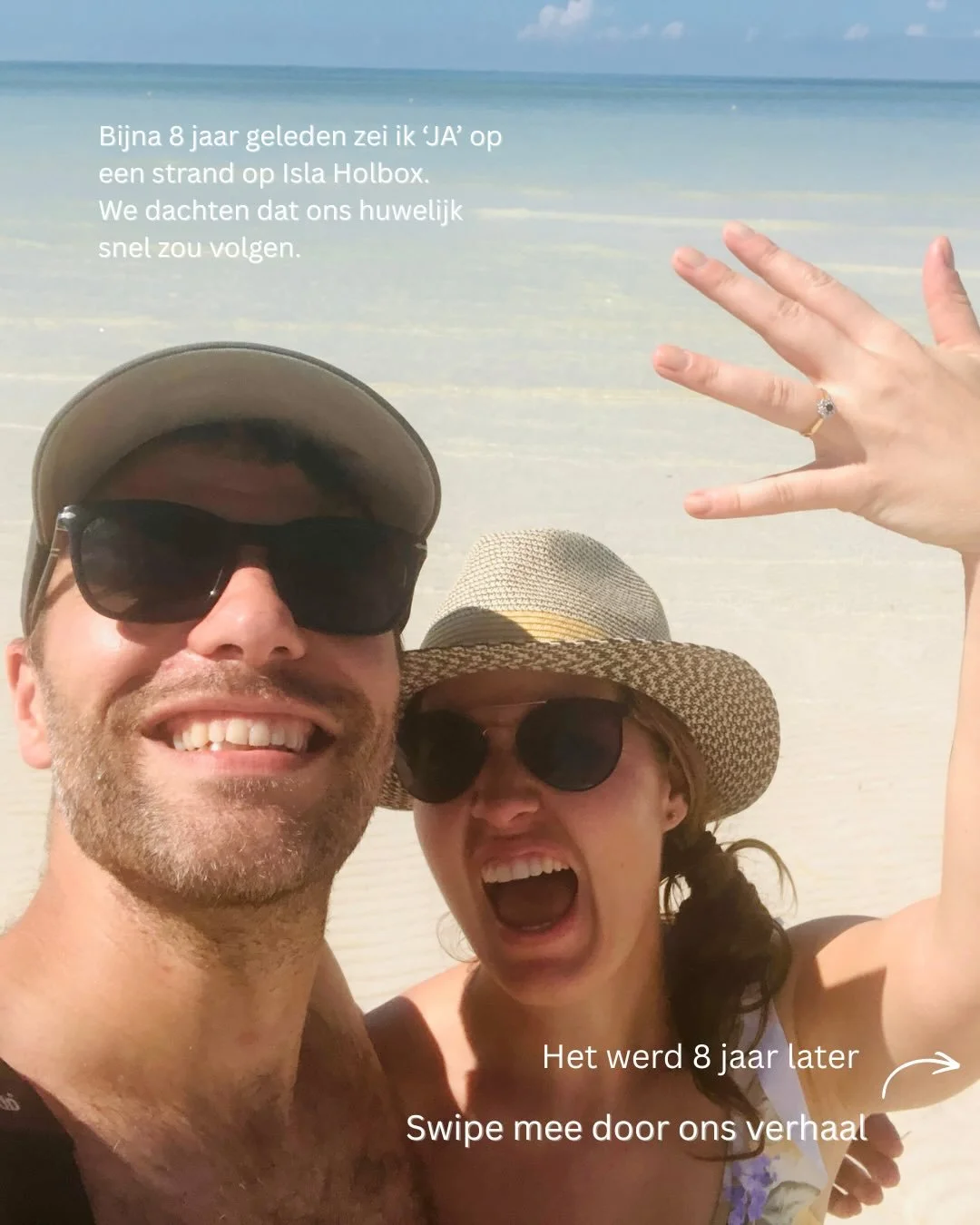 8 jaar geleden zei ik JA.
We dachten dat trouwen snel zou volgen.

Inmiddels zijn we twee kinderen en een heleboel levensfases verder.

En nu is het eindelijk zover. Juni 2026 wordt ons moment met de liefste vrienden en familie en een fantastische ce