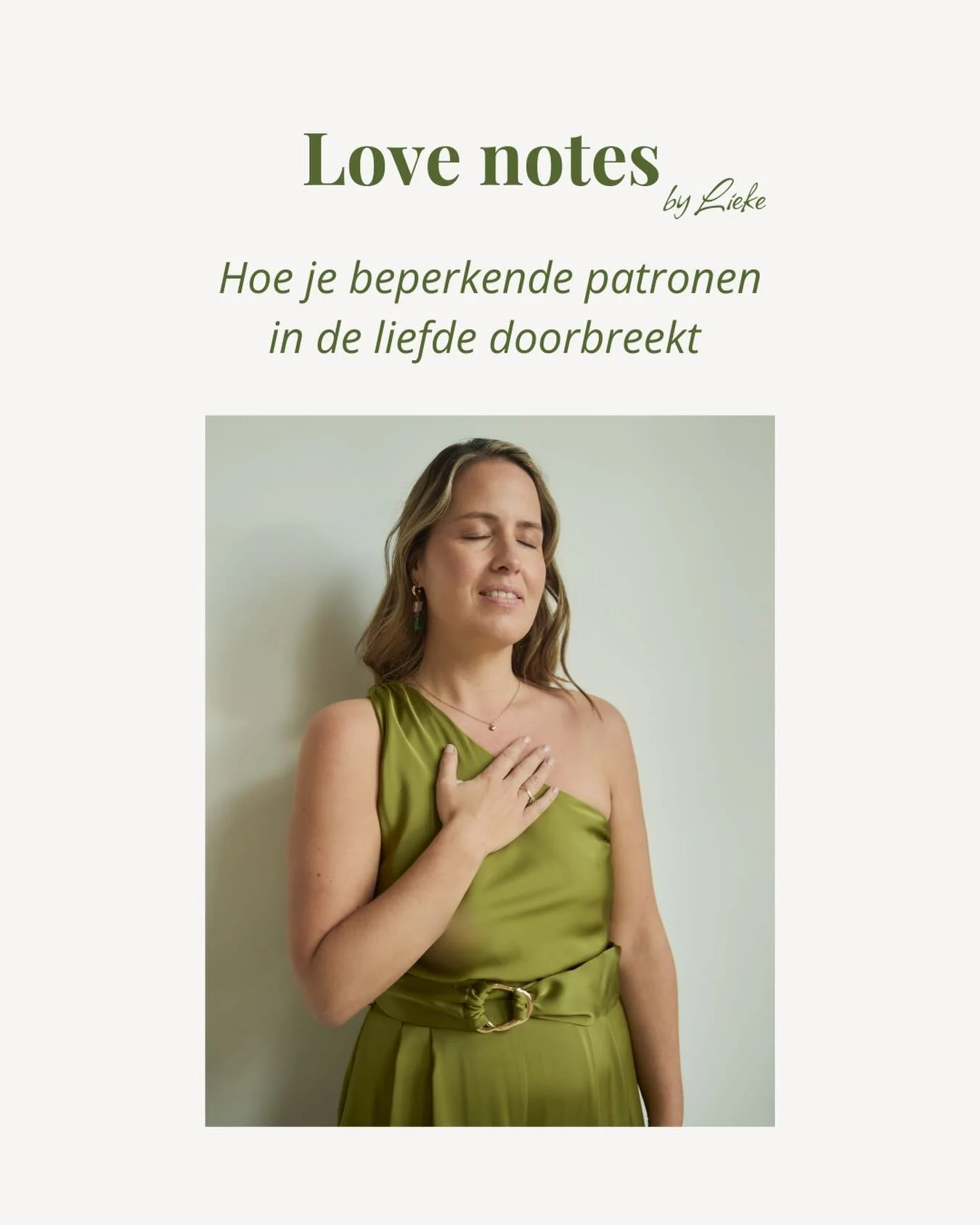 Soms weet je ergens diep vanbinnen al dat iemand niet goed voor je is&hellip; en toch blijf je teruggaan naar dezelfde dynamiek. 
Waarom gebeurt dat?

In mijn nieuwe artikel: 
&lsquo;Hoe je patronen in de liefde doorbreekt (en waarom je lichaam al ee