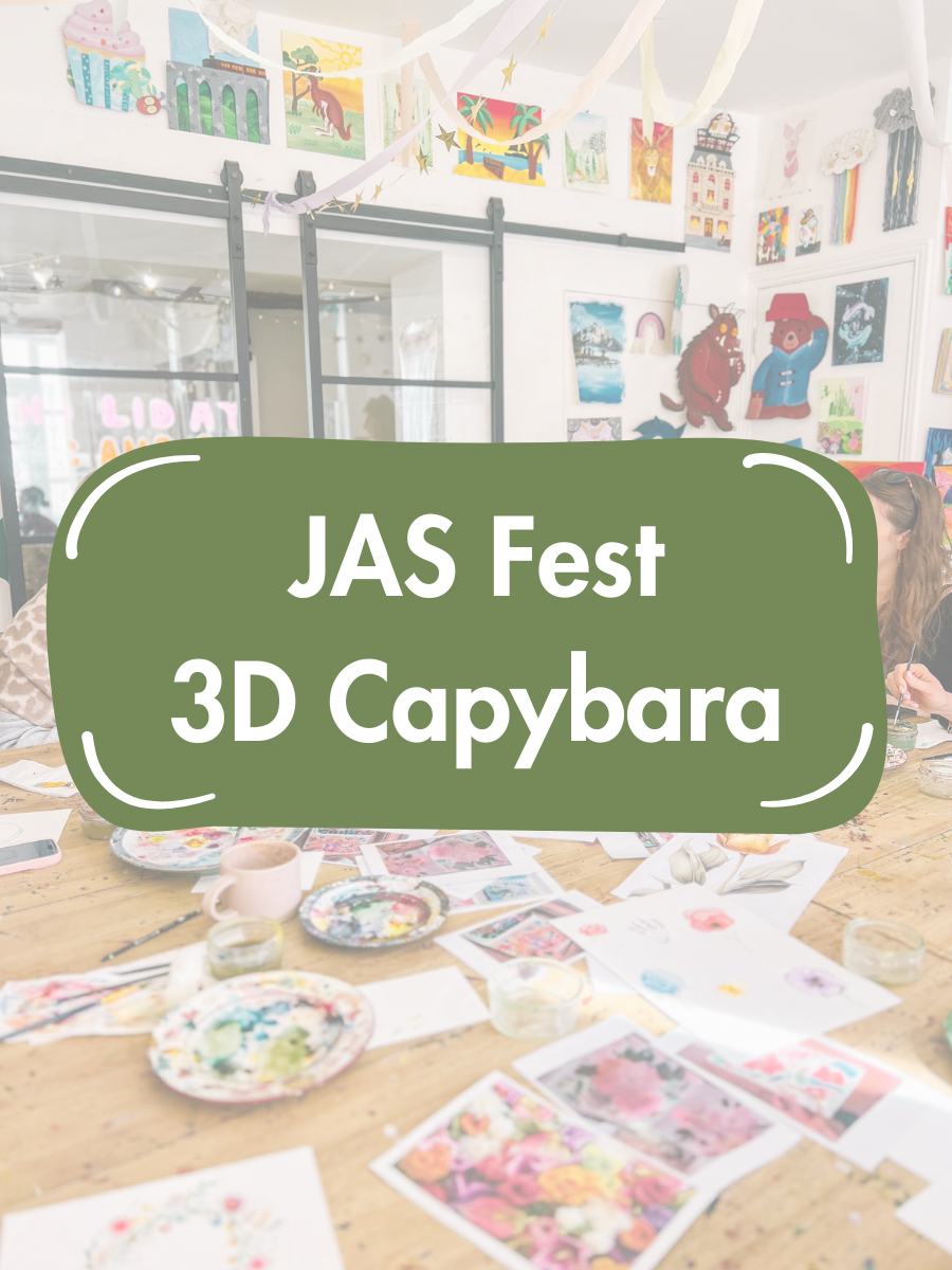 3D Capybara - Jessie's Art Fest - Saturday 31st October | 1pm – 1:45pm