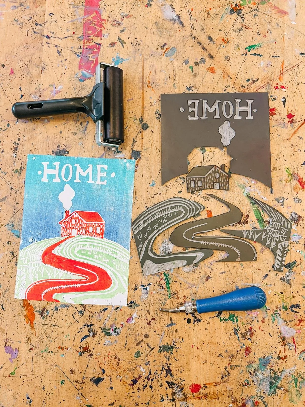 Lino Printing (Jigsaw Technique) - Adult Workshop (Saturday 6th June | 1pm – 4pm)