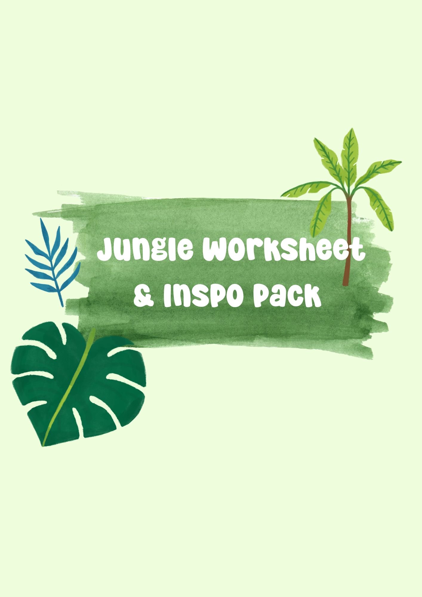 Jungle Worksheet & Inspo Pack