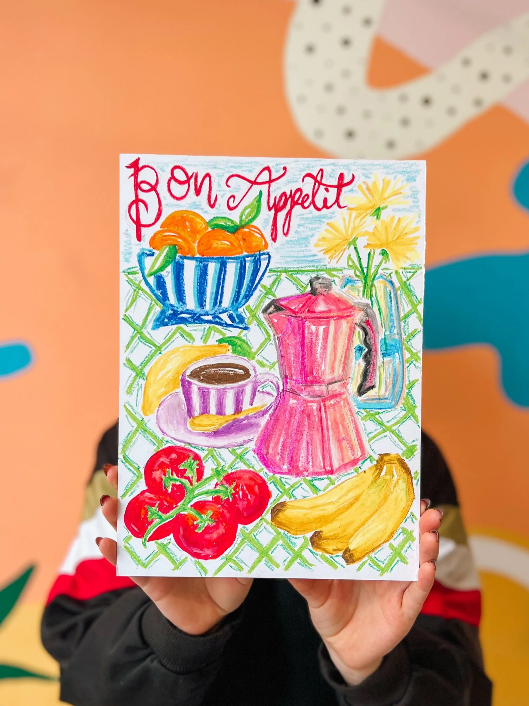 Oil Pastel Kitchen Print - Adult Workshop (Saturday 9th May | 2pm – 4pm)