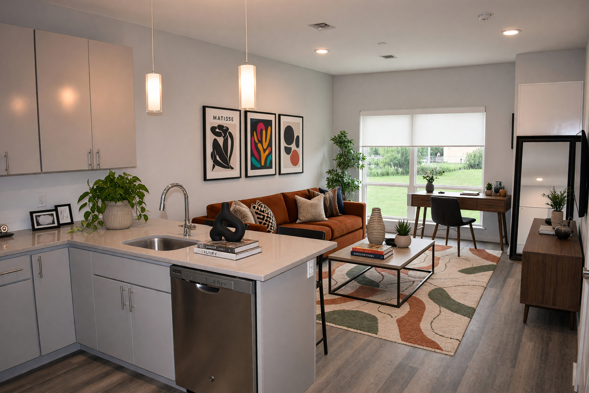 Modern Kitchen & Living Area.png