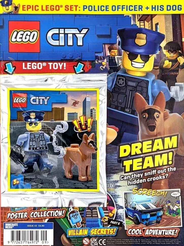 City Magazine Issue 43 with Policeman and Dog Foil Pack