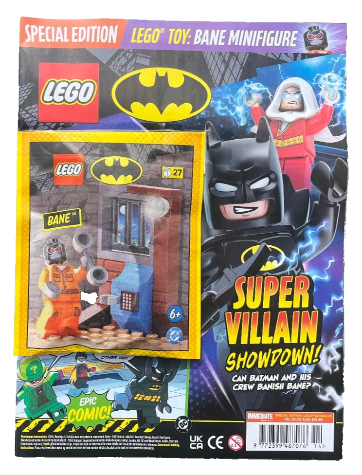 DC Super Heroes Batman Magazine Issue 22 With Batcycle + Robin Foil Pack