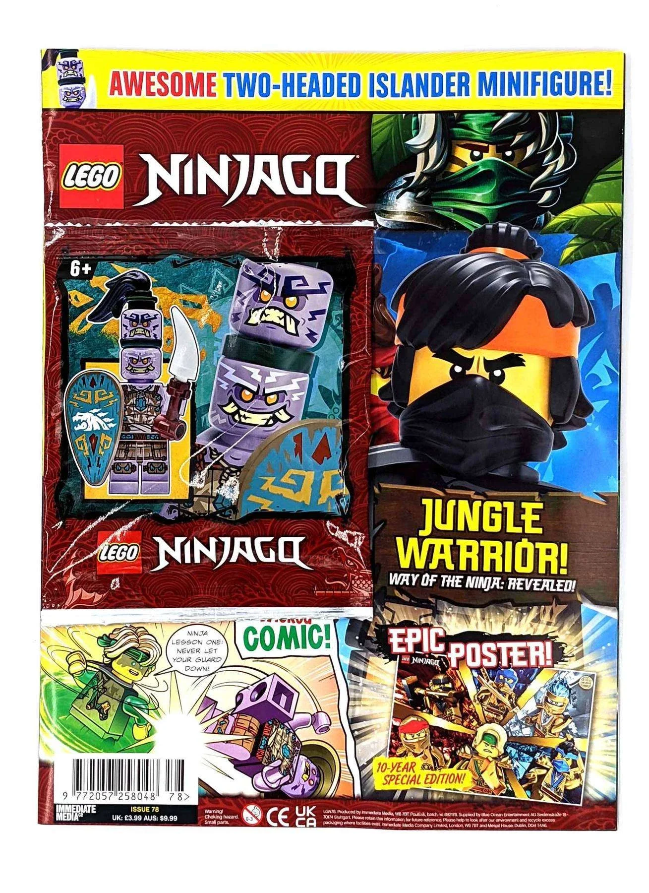 Ninjago Magazine Issue 78 with PoulErik Minifigure Foil Pack