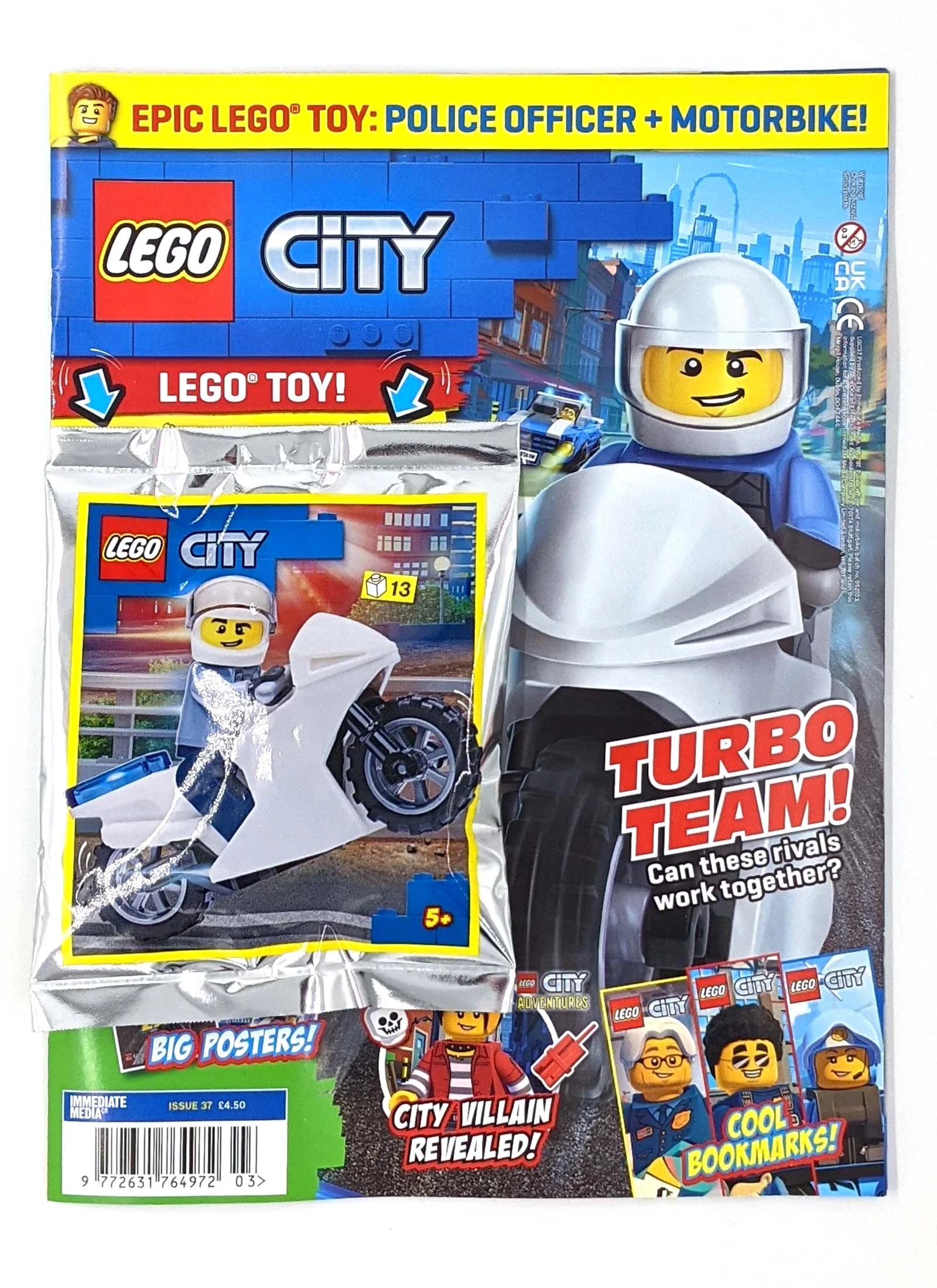 CITY Magazine Issue 37 Police Officer and Motorbike Foil Pack