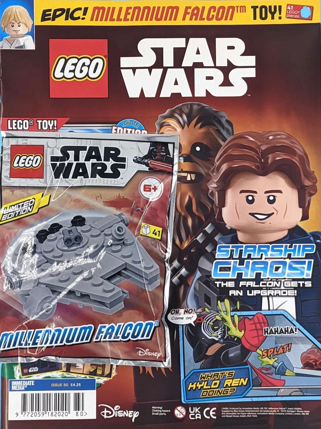 Star Wars Magazine Issue 80 with Millennium Falcon Foil Pack