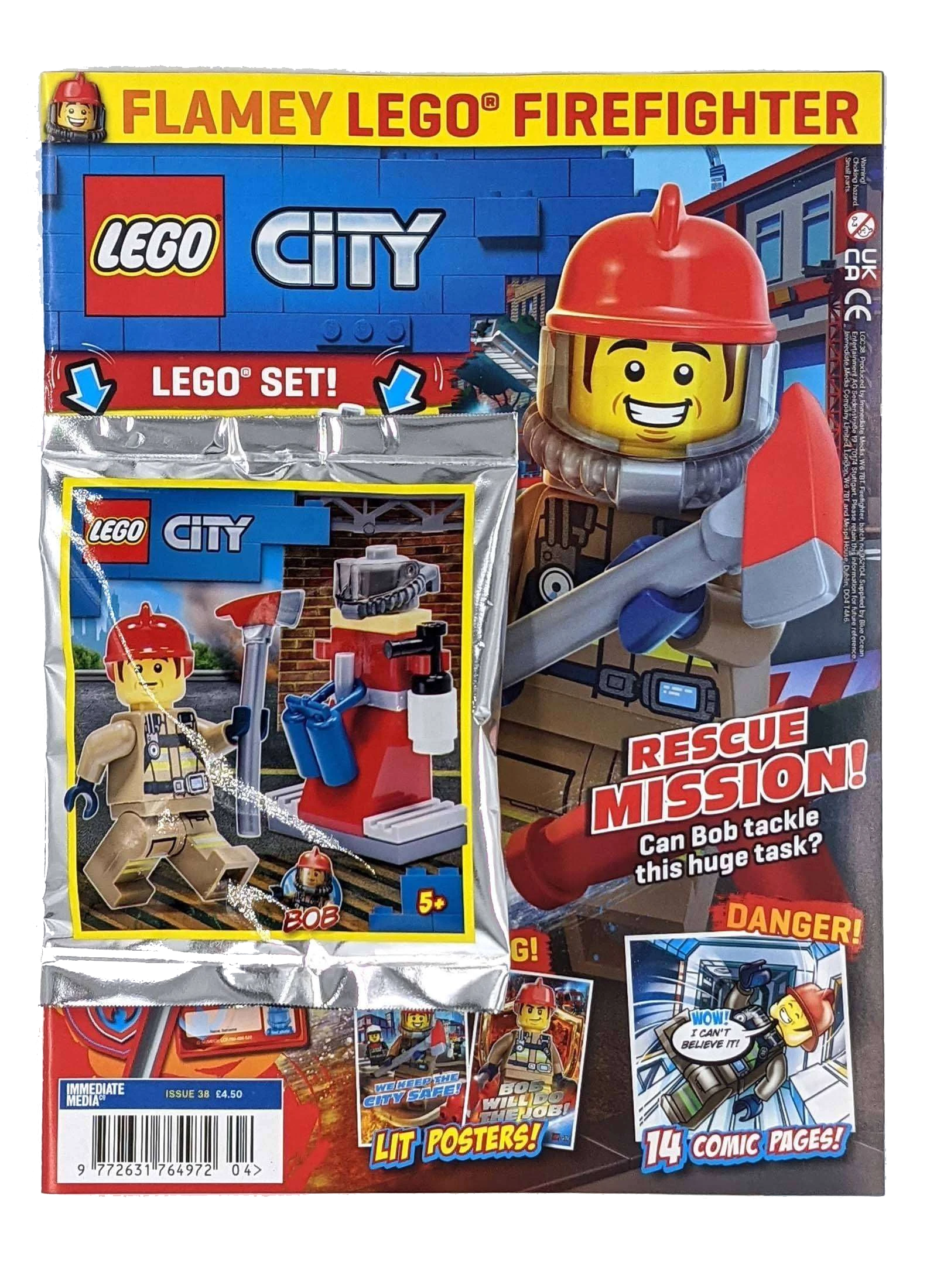 City Magazine Issue 38 With Fire Fighter Bob Foil Pack