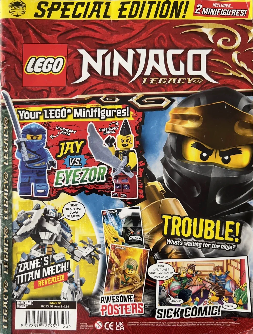 Ninjago Magazine Issue 12 With Jay vs Eyezor Blister Pack