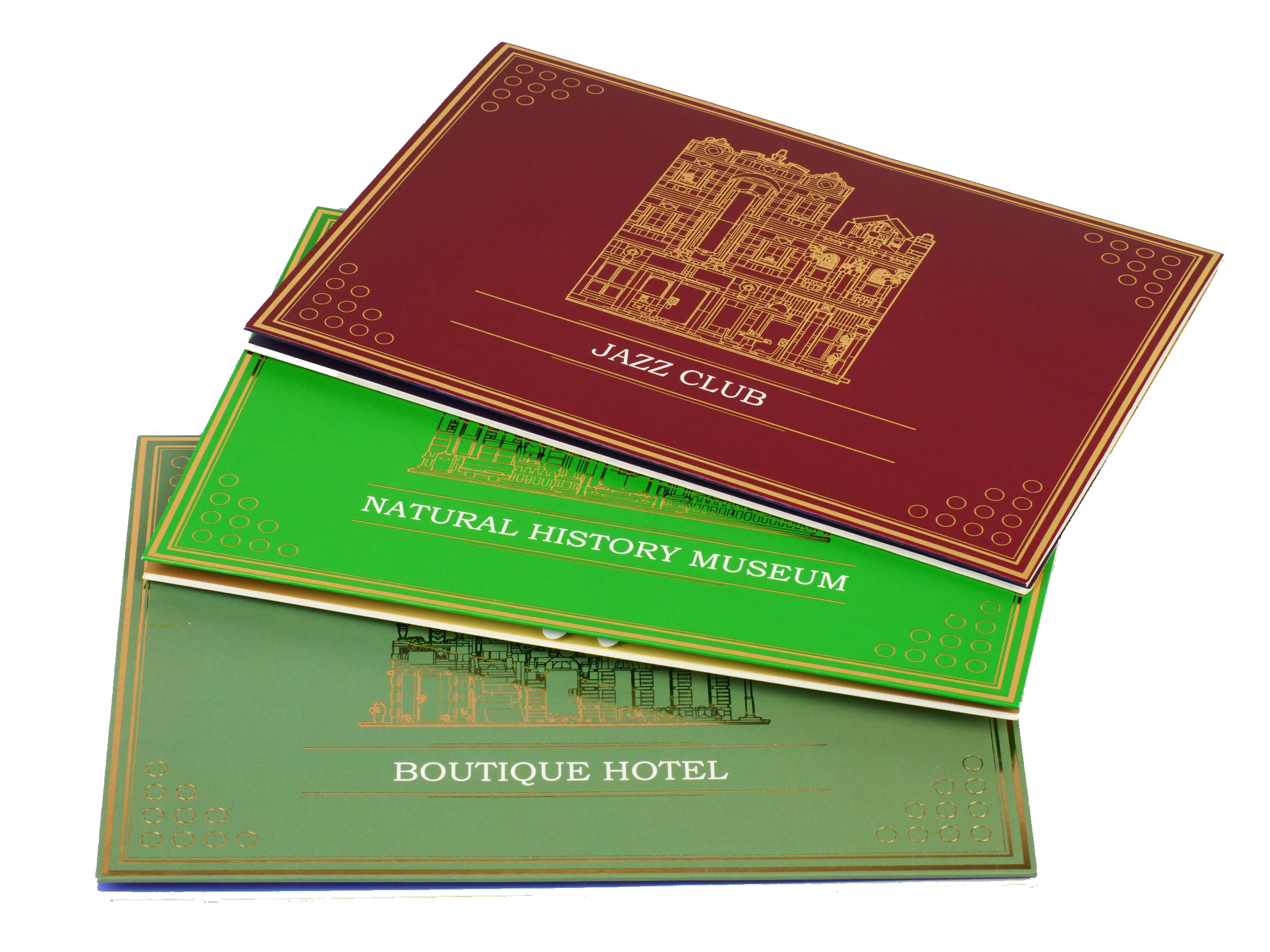 Modular Pop Up Postcards- Jazz Club, Boutique Hotel, Museum