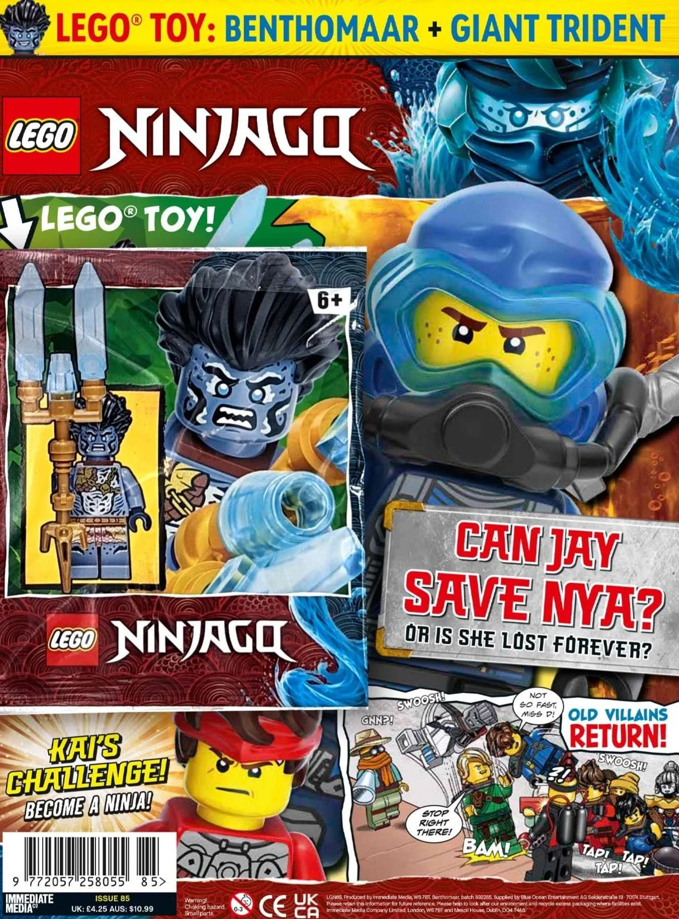 Ninjago Magazine Issue 85 with Benthomaar Minifigure Foil Pack