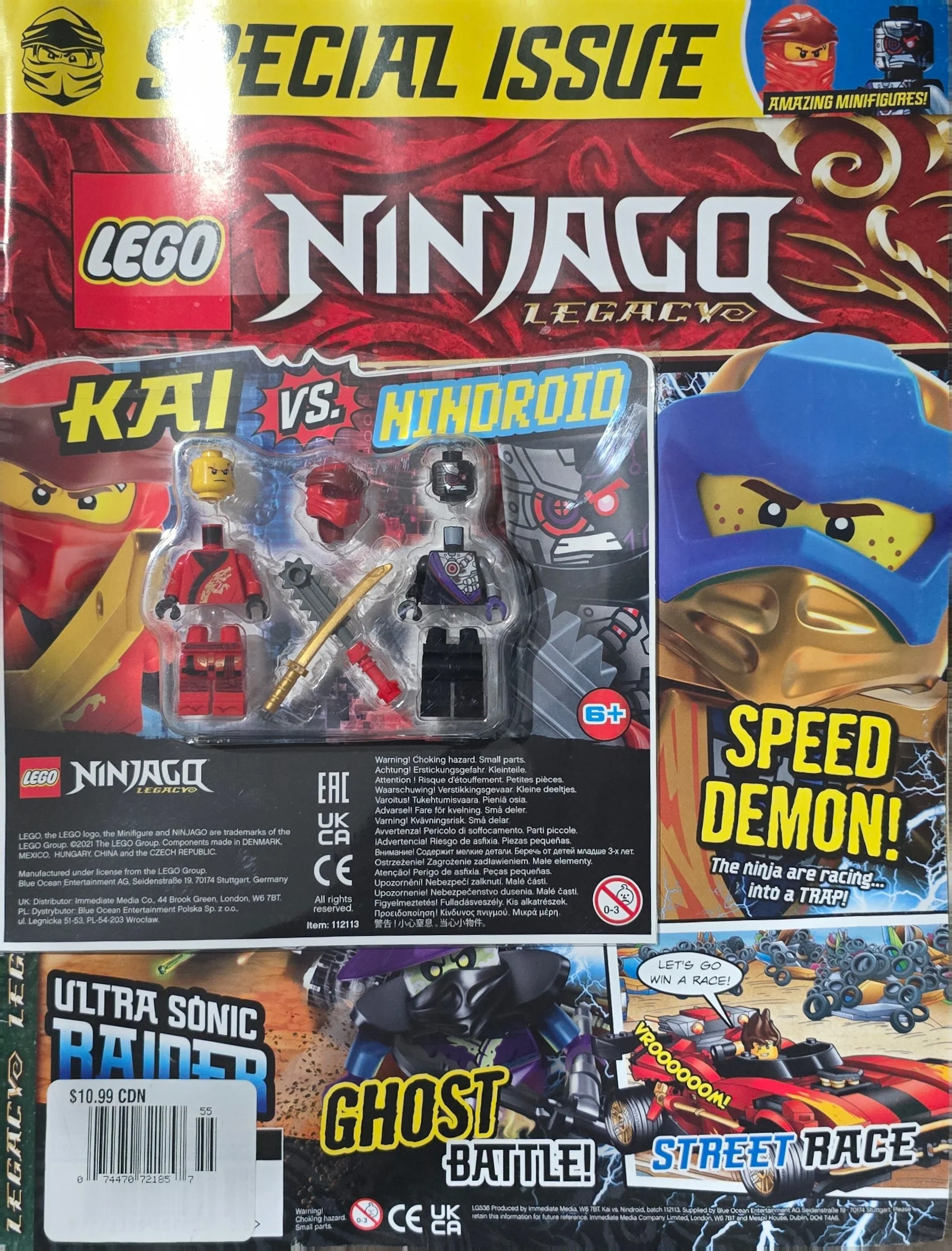 Ninjago Legacy Magazine Issue 13 with Kai Vs Nindroid Blister Pack
