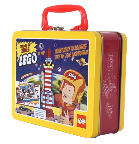 Lunch Box Tin, 1965 Retro Art