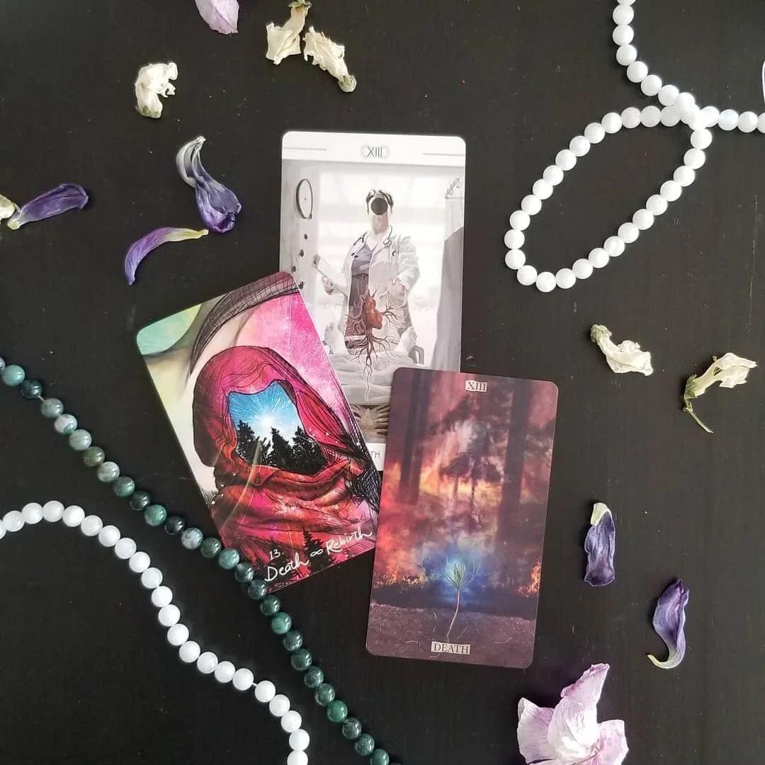 #Death has been prominent in my self readings lately. And I've never met a death card I didn't like. It seems a bit frightening at first but death and #rebirth are linked.

And thinking back on this past year of isolation, I think I've had a number o
