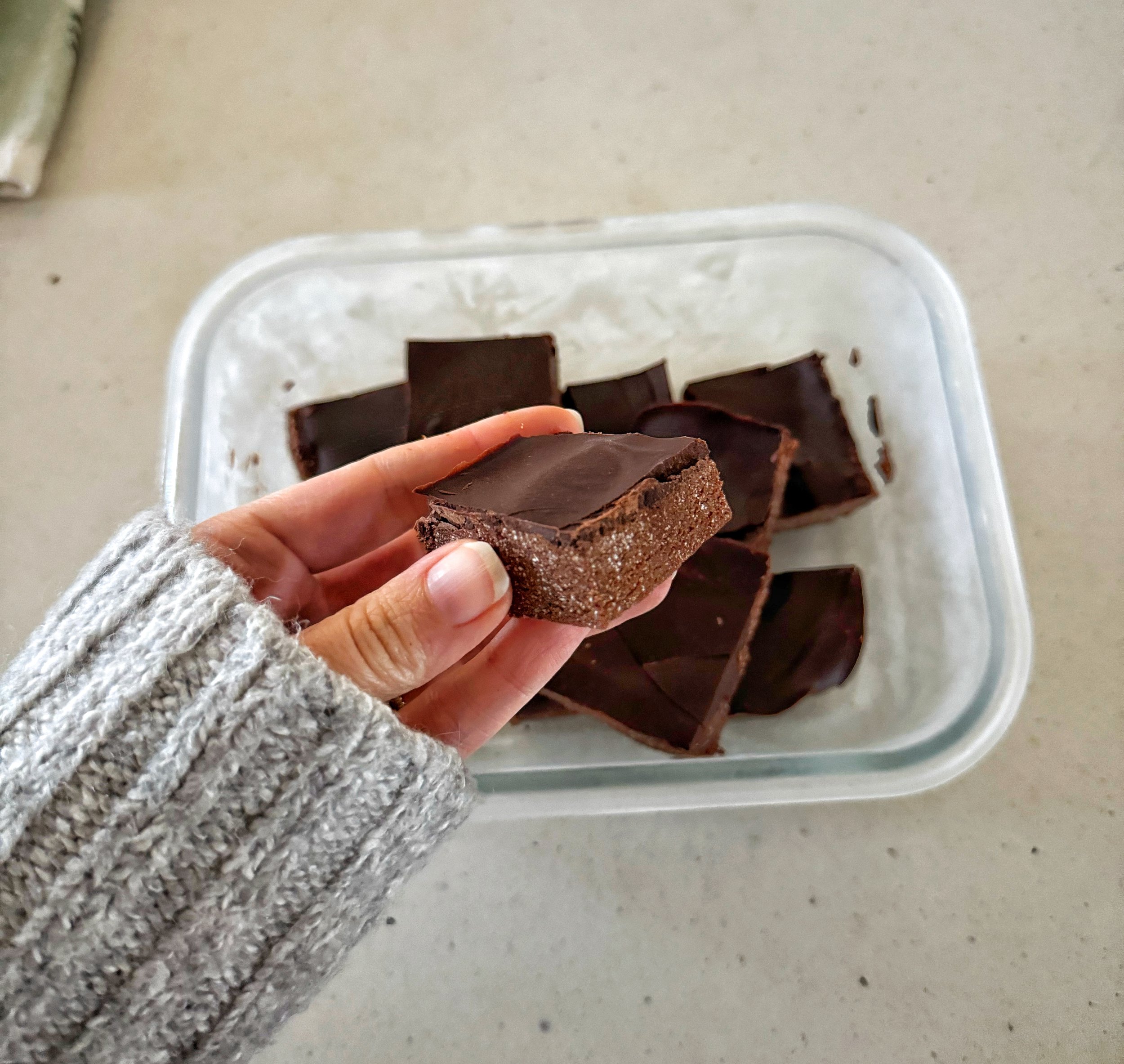 No-Bake Peppermint Brownies