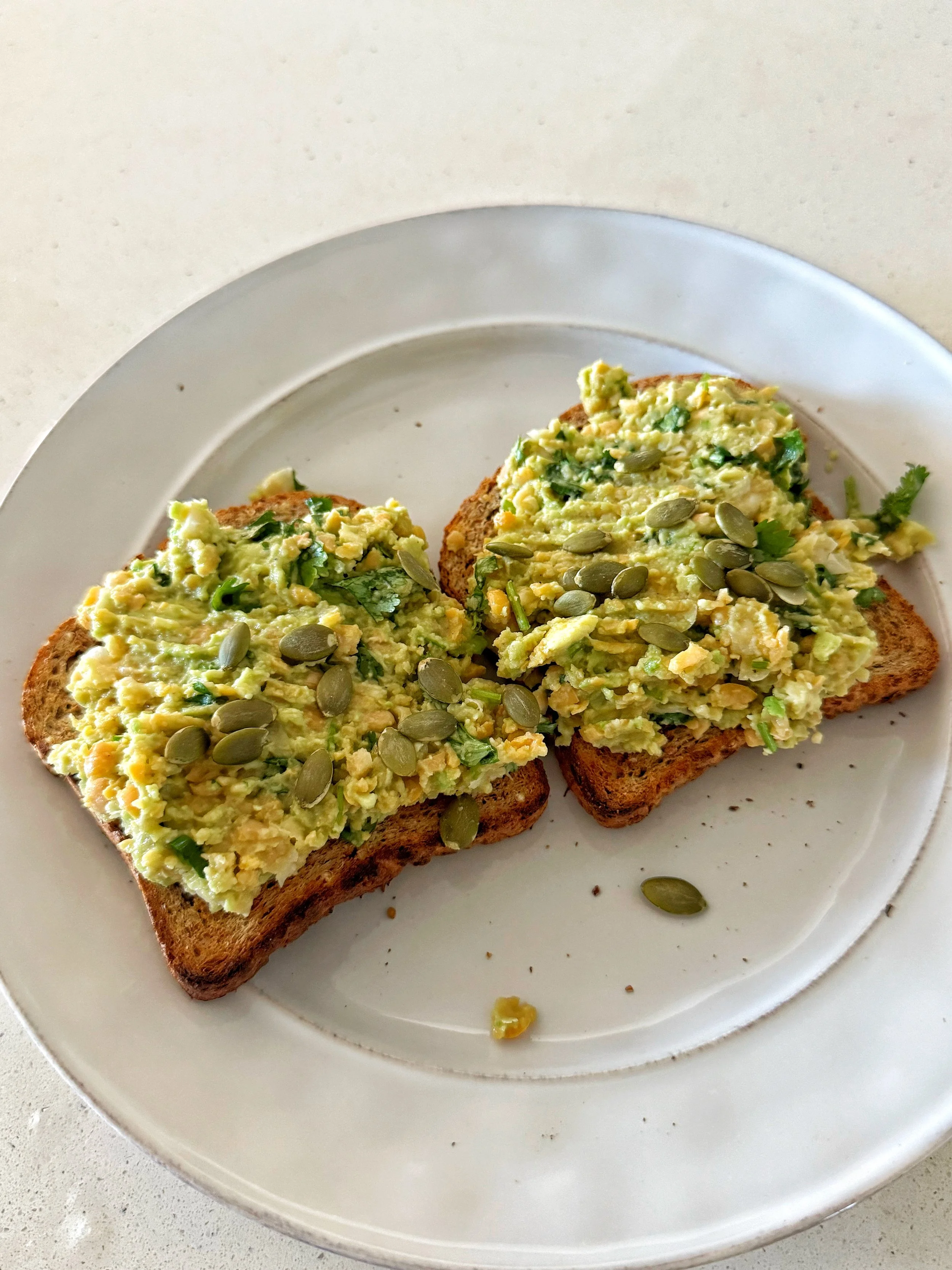 White Bean Avocado Toast