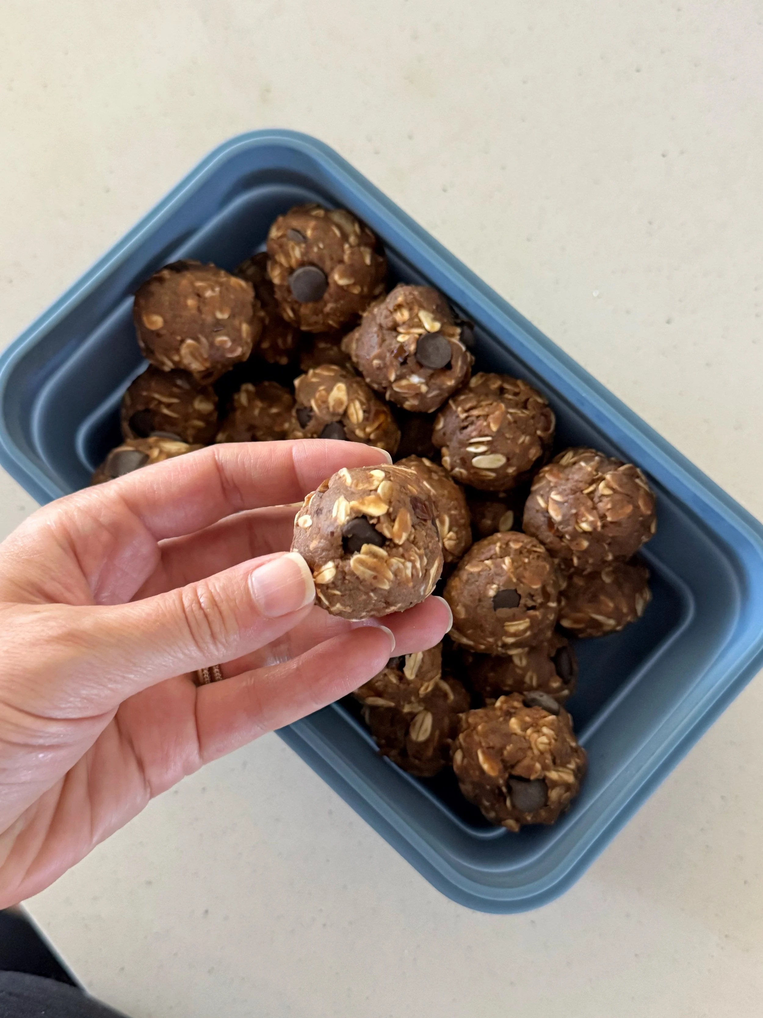 Postpartum Snickers Energy Balls