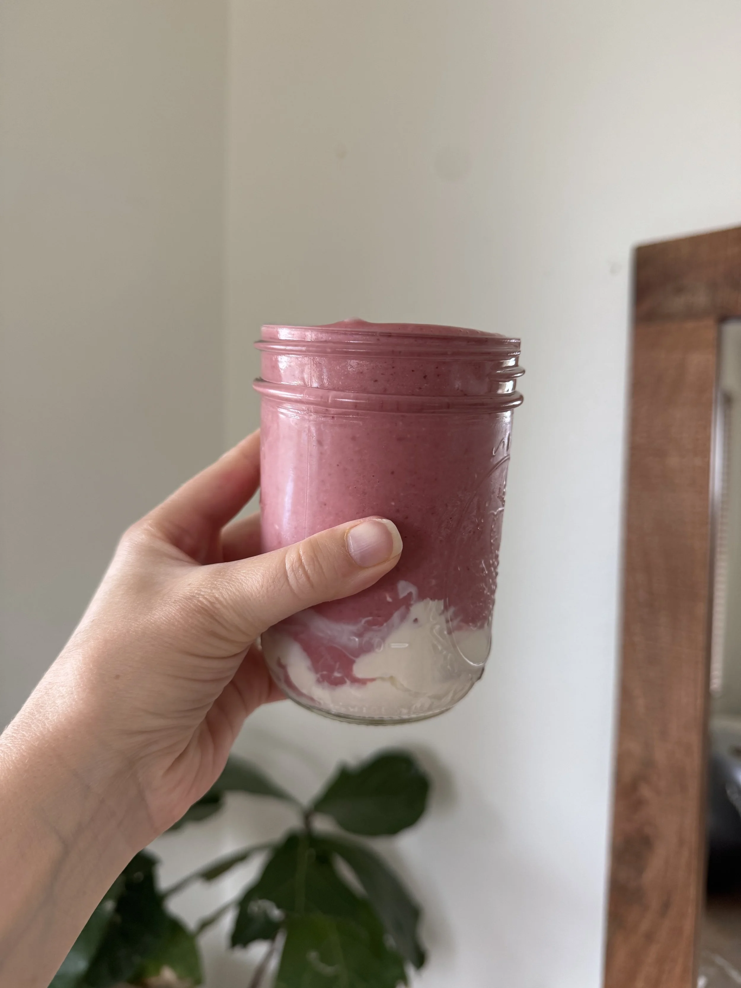 Strawberries And Cream Lactation Smoothie