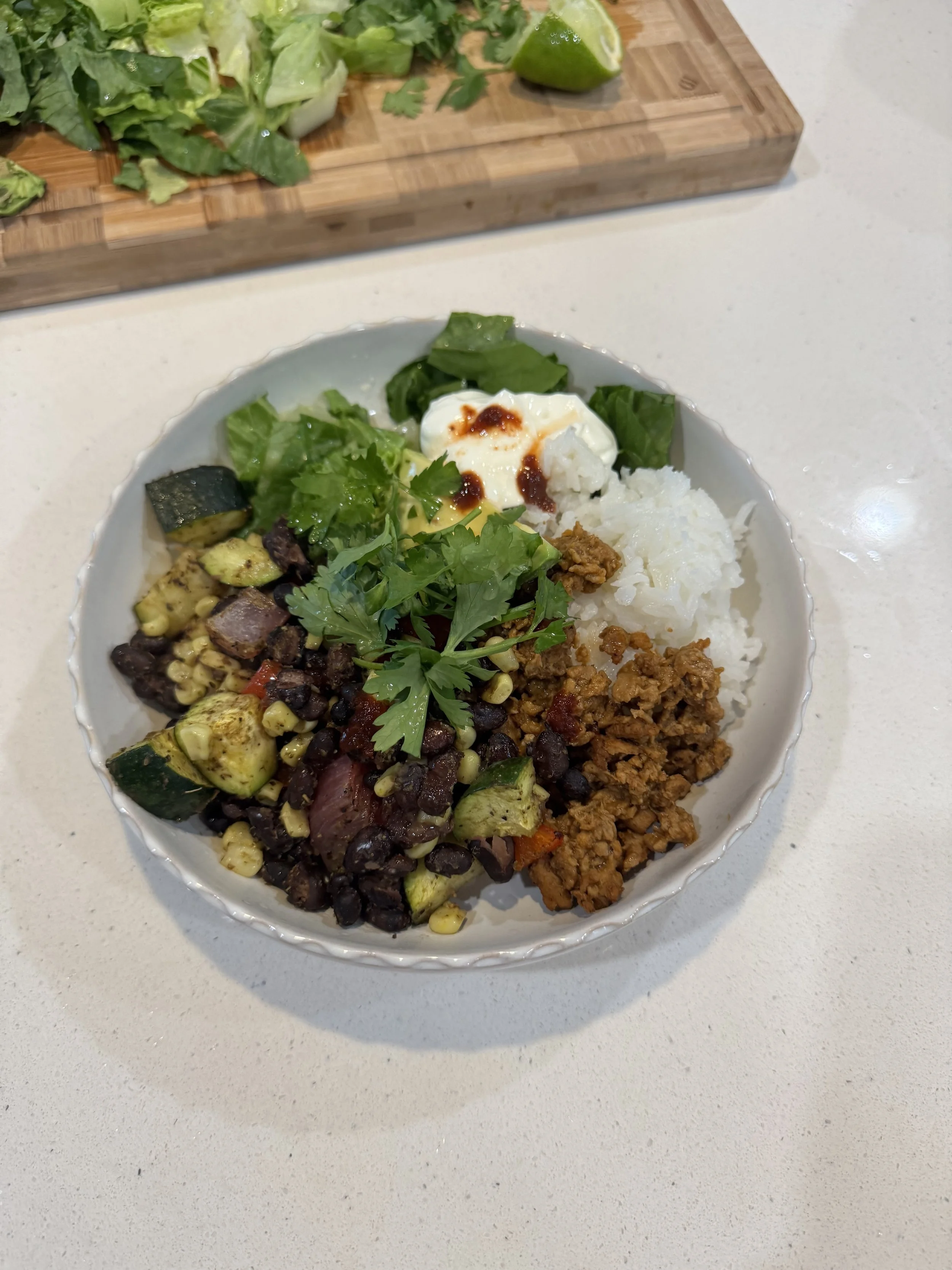 Black Bean Taco Bake Rice Bowls