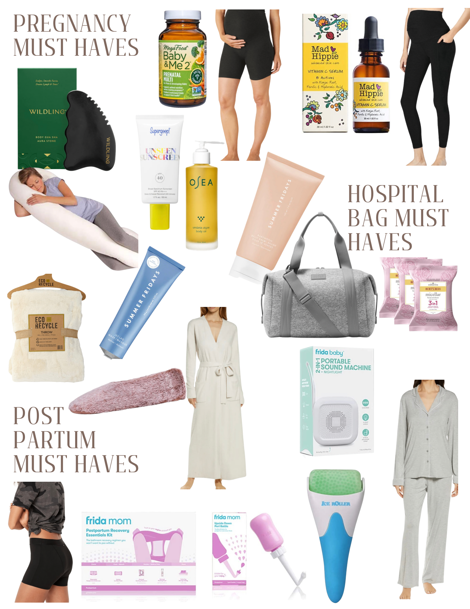 Pregnancy, Hospital Bag & Postpartum Must Haves — Live Well by Kimmy
