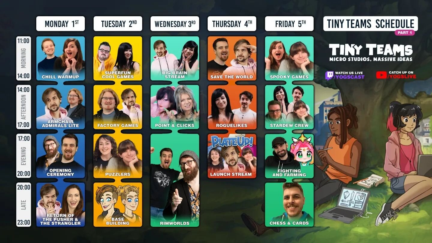 @officialyogscast is playing Star Stuff anywhere between 3AM-6AM PST as part of their BIG BRAIN stream. If you happen to be awake, tune in!
.
.
.
#tinyteams2022 
#indiegamedev 
#indiedevhour