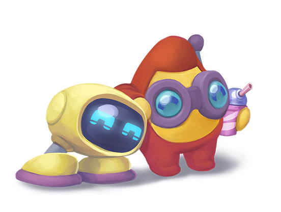 Coding puzzle game characters